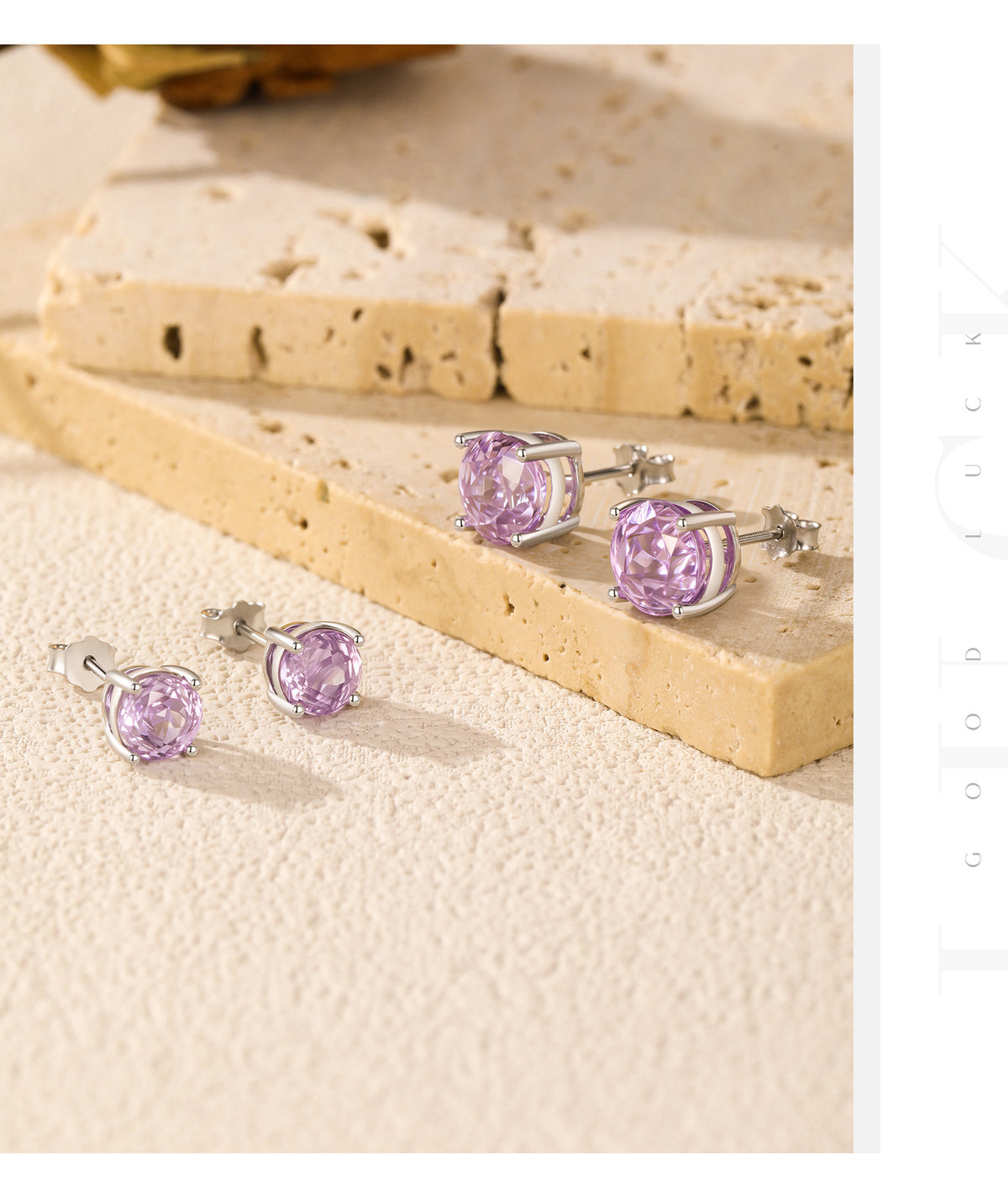 925 Sterling Silver Multicolor Rose-Cut Zircon Cartilage Stud