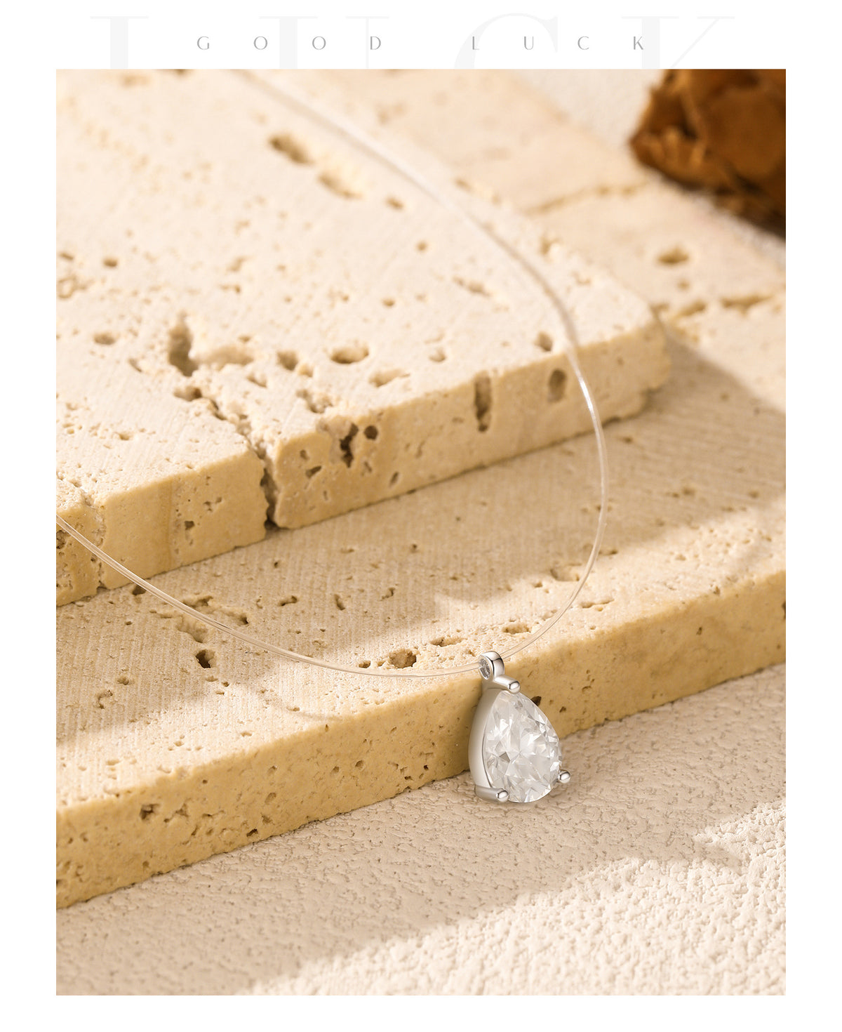 925 Sterling Silver Moissanite Floating Choker