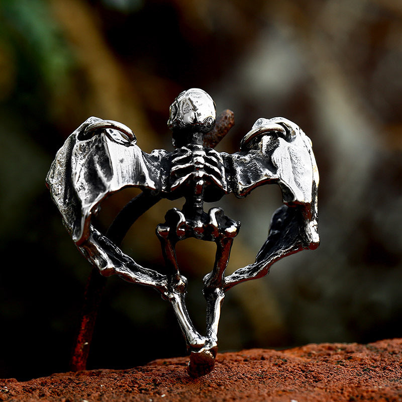 Punk Hip-Hop Skull Pendant for Men - Retro Titanium Steel Wholesale Accessory