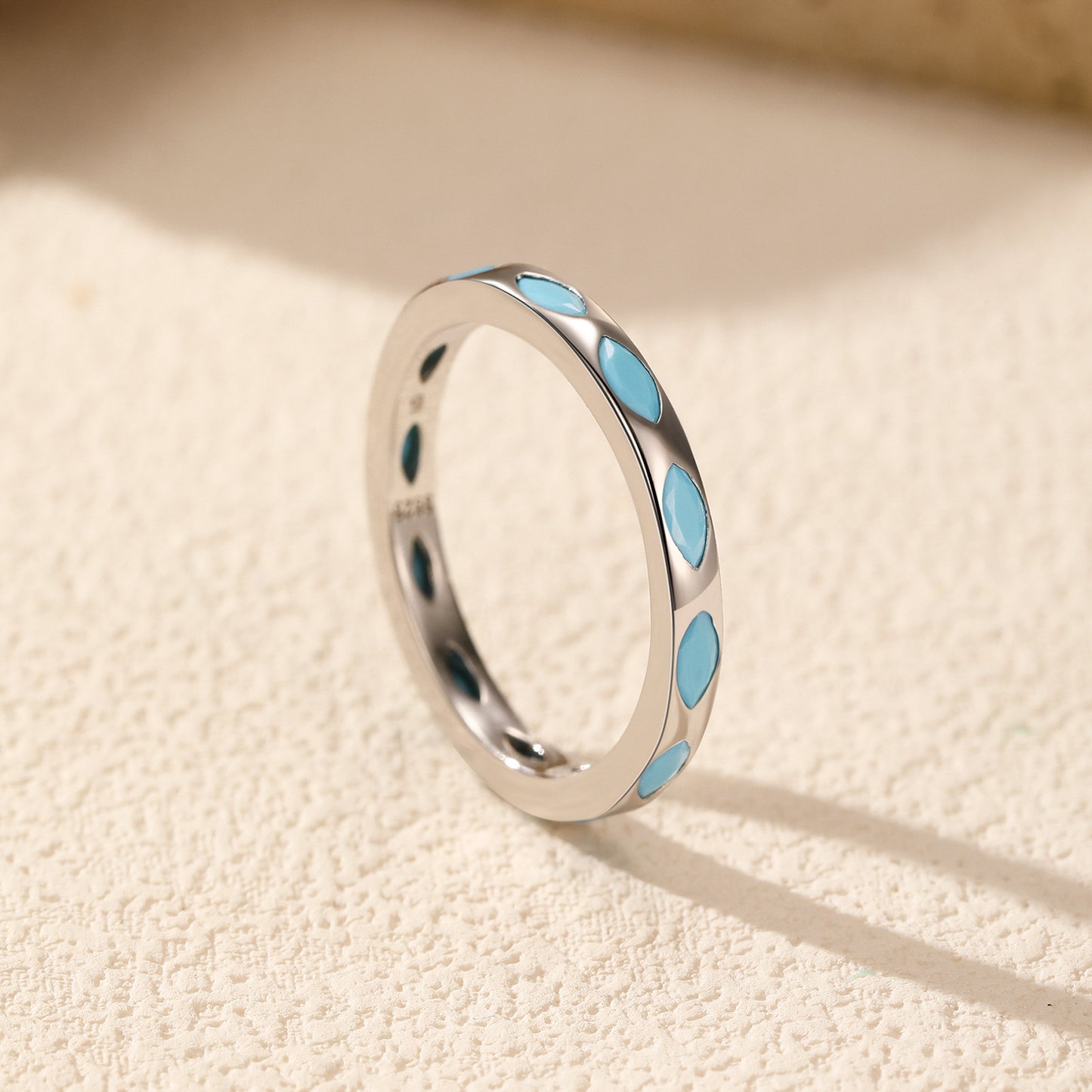 Planderful Everyday Genie Ring – Retro Art Turquoise Inlay