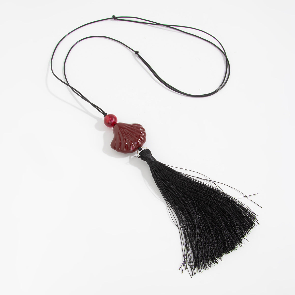 Adjustable Shell & Conch Fringe Necklace
