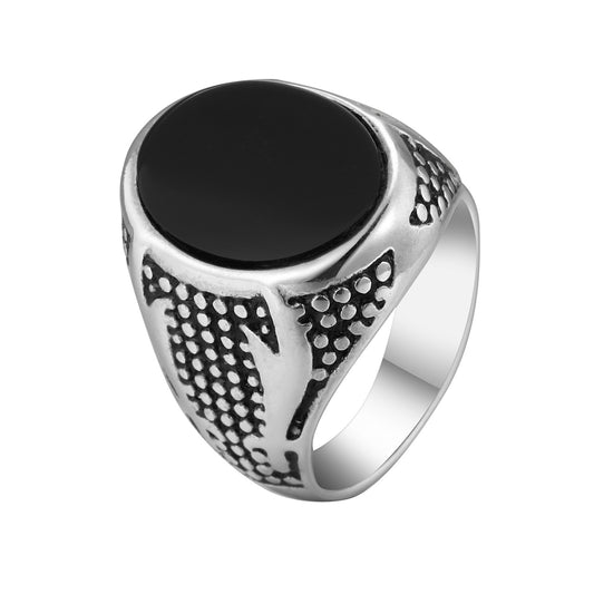 Stainless Steel Zolefelka Sword Double Sword Ring