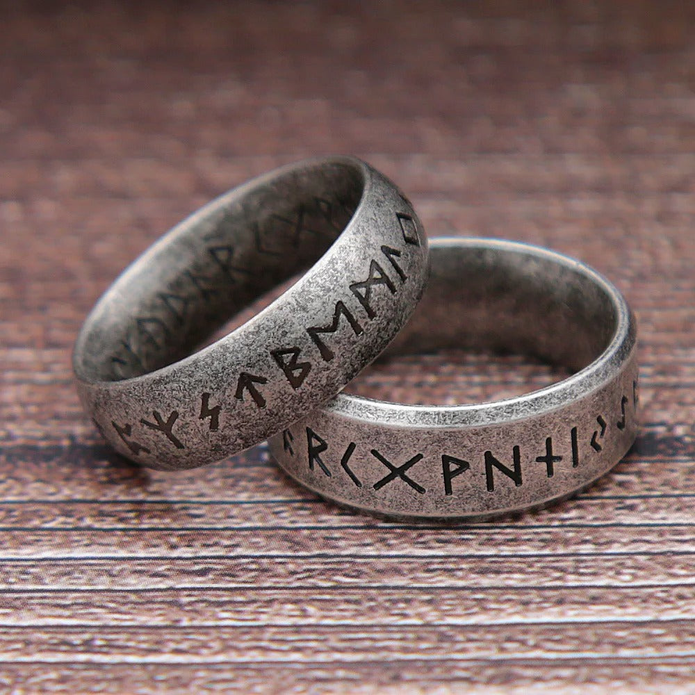 Vintage Viking Stainless Steel Men's Ring