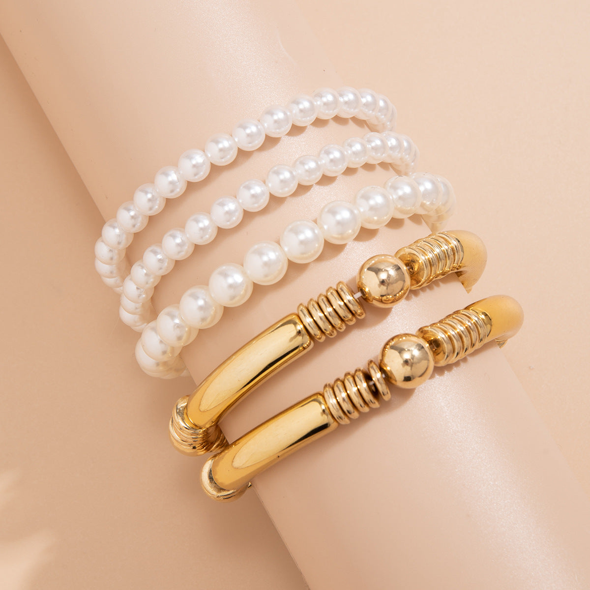 Planderful Beaded Bracelet Set for Women Versatile Exaggerated Multi Layer Design Statement Jewelry Vienna Verve