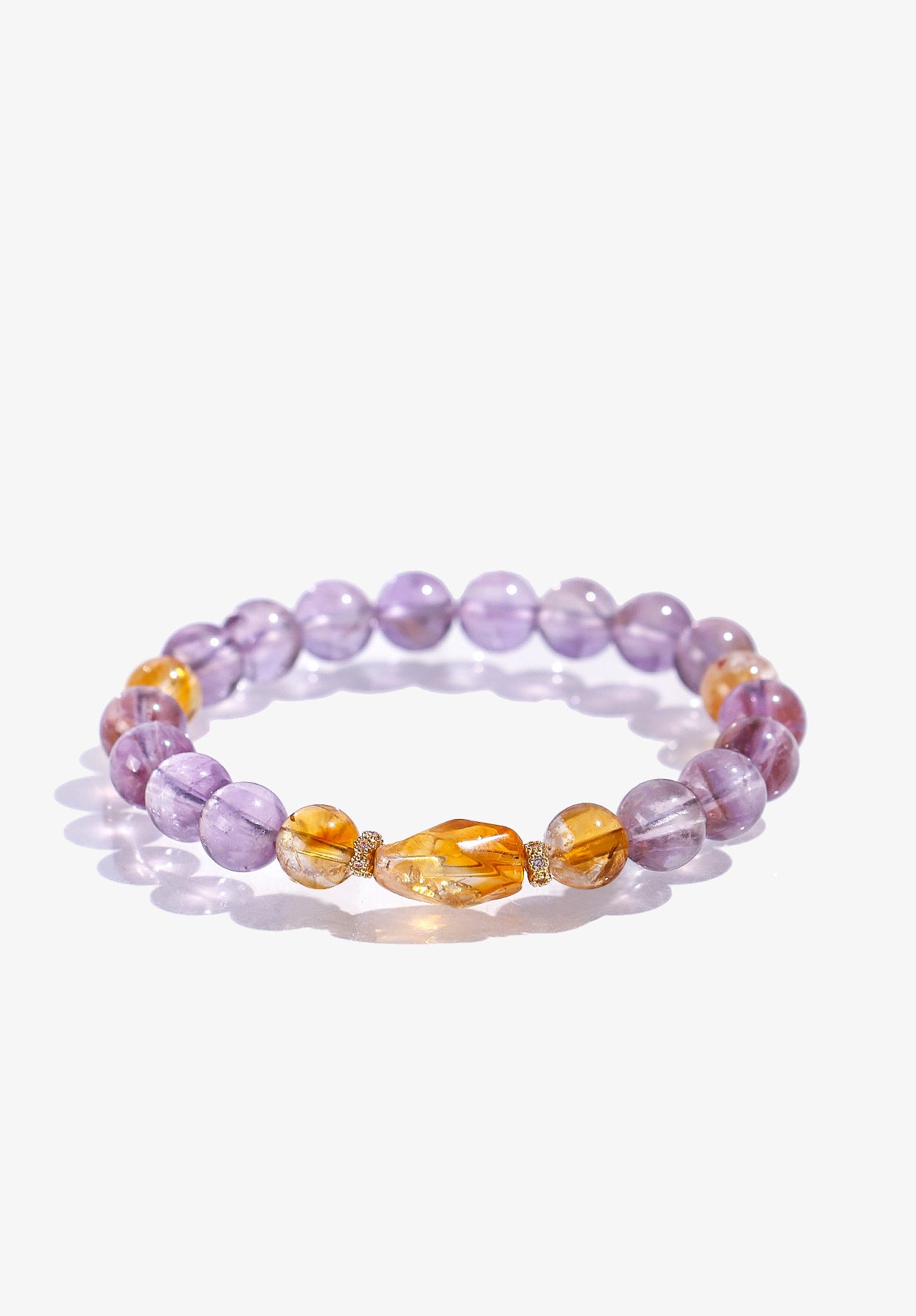 Planderful Fortune's Favor Amethyst Beaded Bracelet – Elegant Crystal Design
