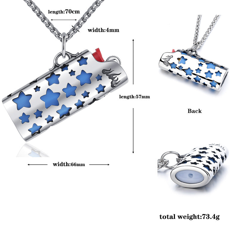 Steel Necklace – Statement Lighter Case