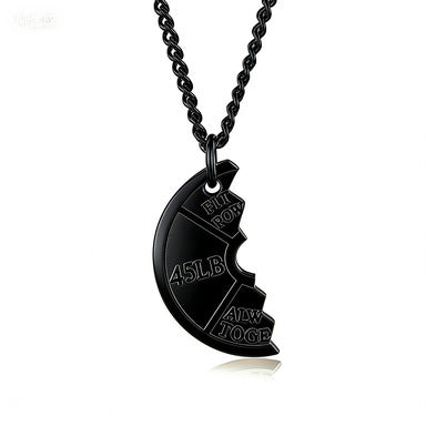Planderful Premium Barbell Necklace For Couples Stainless Steel Fitness Jewelry Genderless Gift