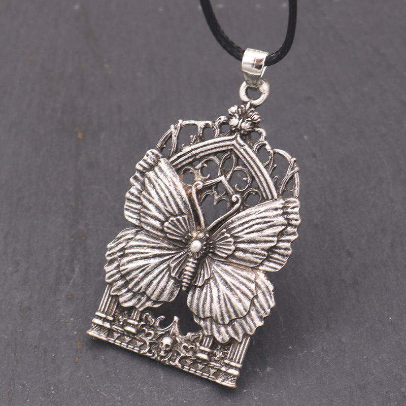 Planderful Butterfly Pendant Necklace Metal Unisex Trendy