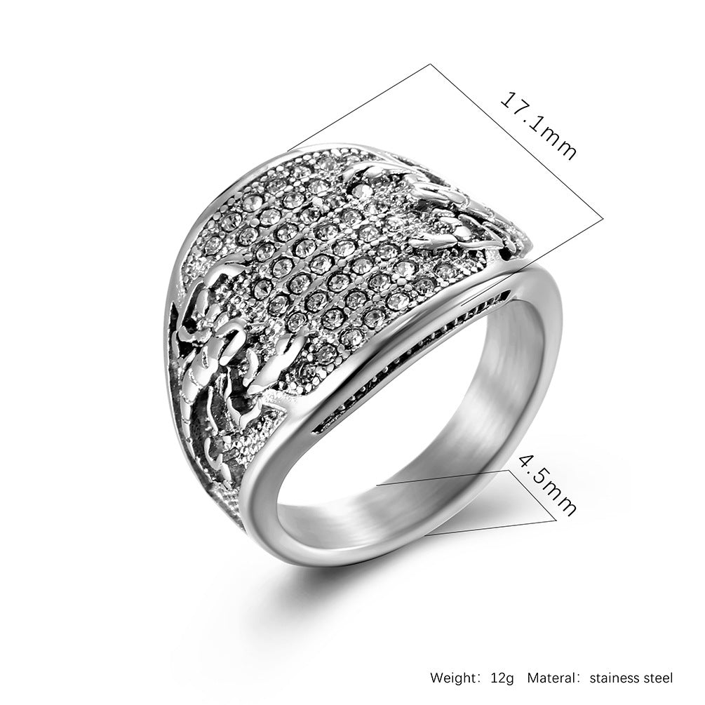 Steel Ring Statement Nordic Minimalist Everyday Genie Collection Mens Fashion Accessory For Daily Wear Planderful