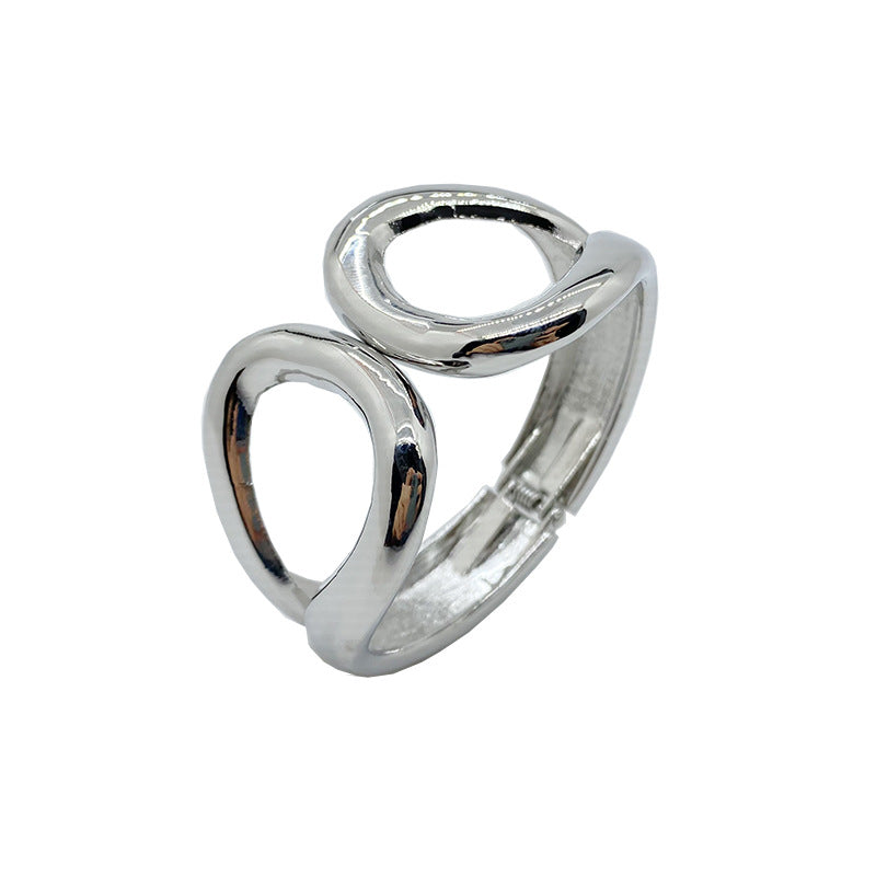 Golden Glamour Statement Bracelet, Unique Handcrafted Jewelry for Women