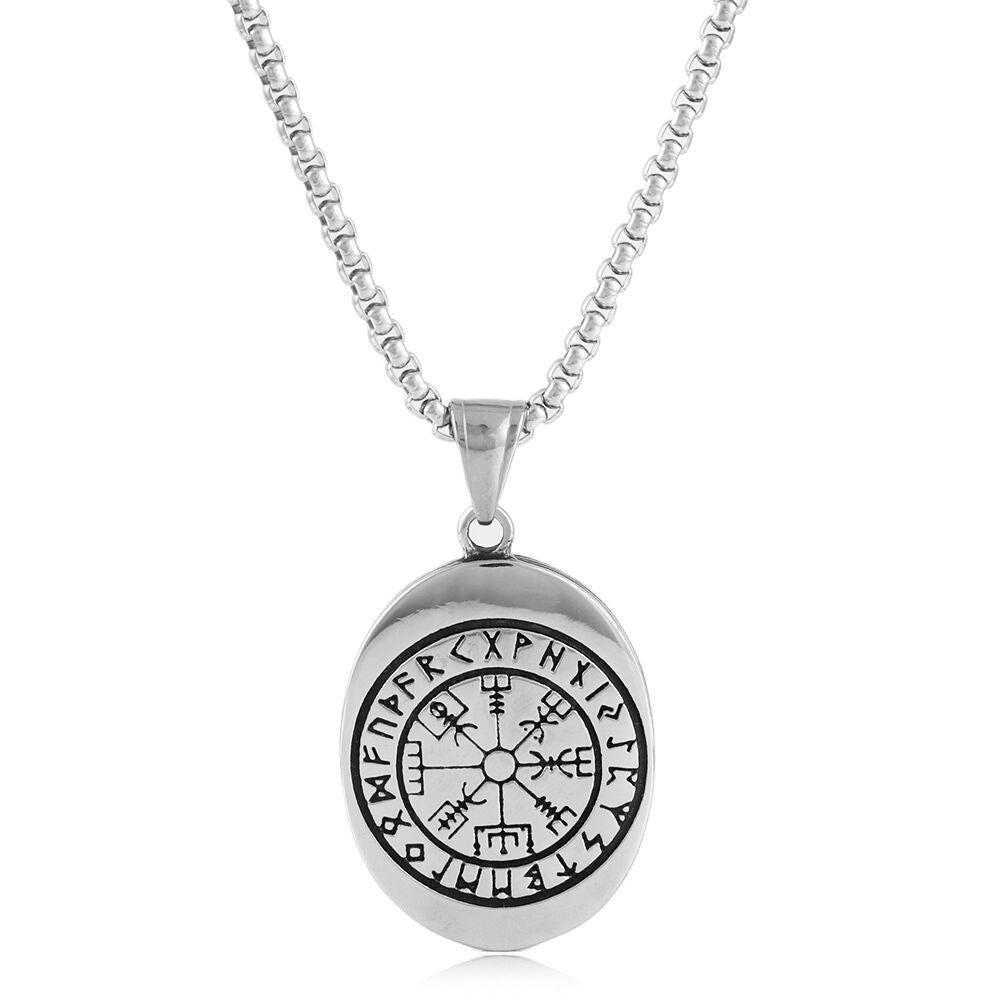 European And American Titanium Steel Wolf Pendant Necklace