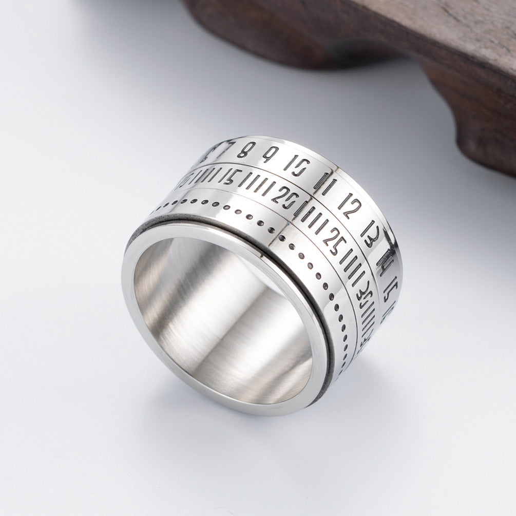 Steel Ring Statement Oversized Hip Hop