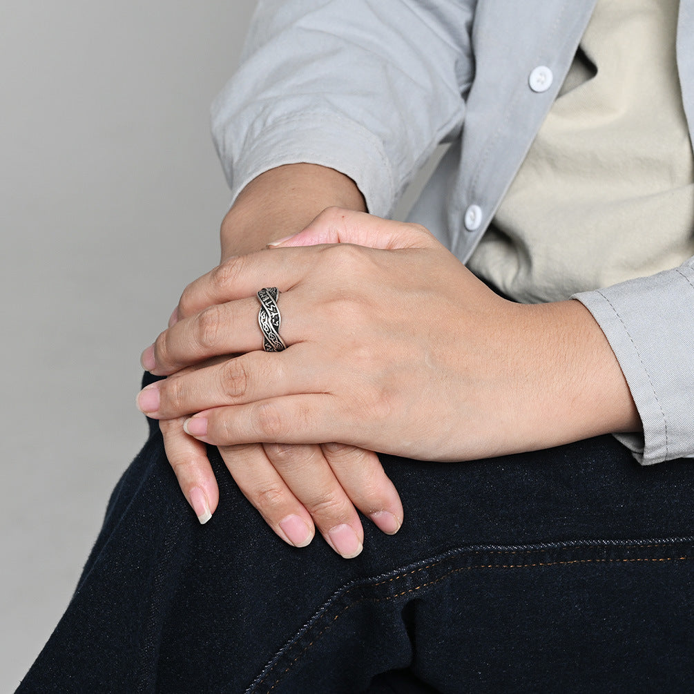 Viking-Inspired Ring — Three Finishes
