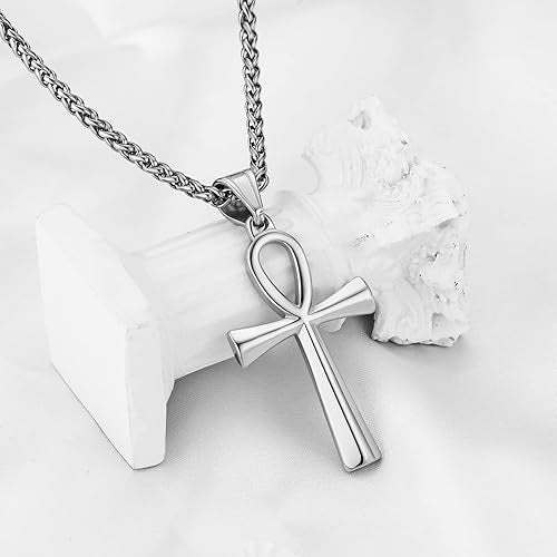 Planderful Cross Necklace Unisex Stainless Steel Anka Pendant For Him And Her Durable Everyday Elegance Gift