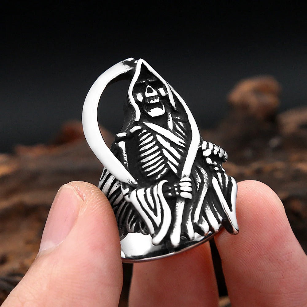 Punk Vintage Stainless Steel Men's Ring