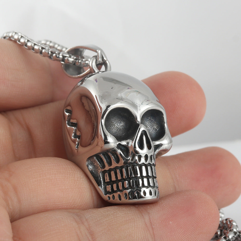 European And American Stainless Steel Skull Pendant For Men