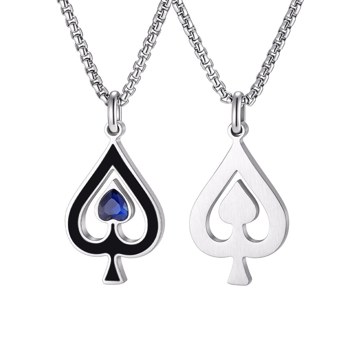 Ace of Spades Stainless Steel Pendant for Men
