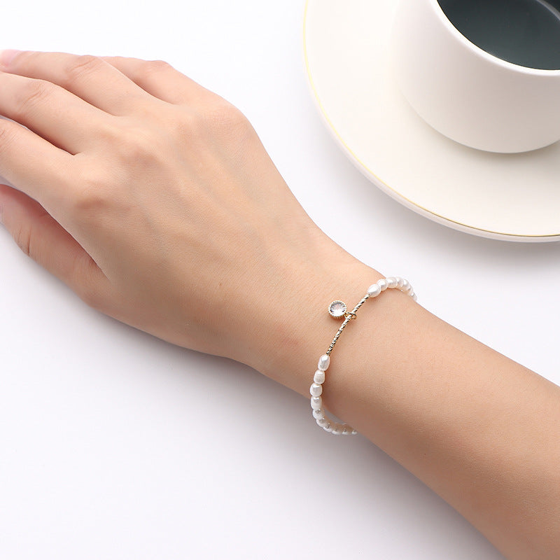 Luxurious Baroque Pearl Bracelet for Women by Planderful Collection