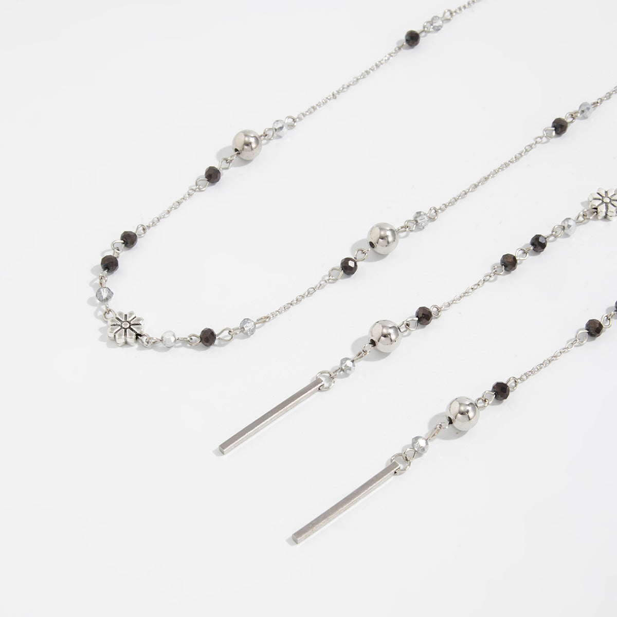 Pearl Rose & Daisy Long Necklace