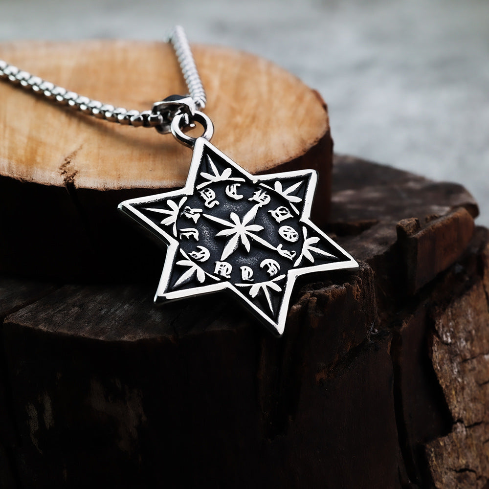 European And American Style Fashion Hexagram Pendant Jewelry