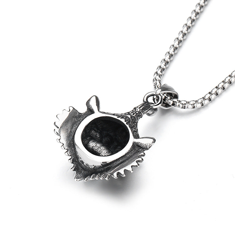 Steel Necklace - Elegant Ethnic Style With Unicorn Tiger Lion Motifs Traditional Culture Planderful