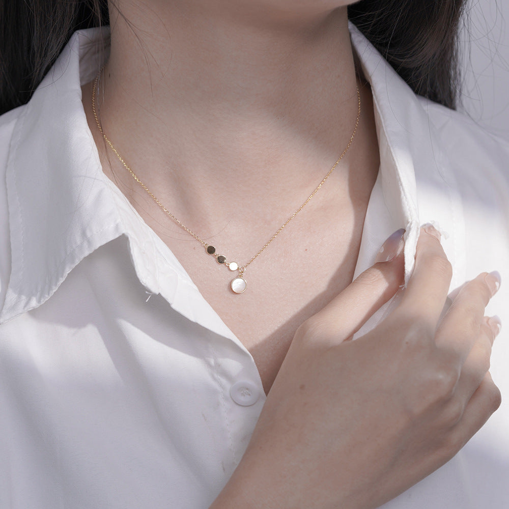 Simple And Cold Wind S925 Sterling Silver Necklace For Women