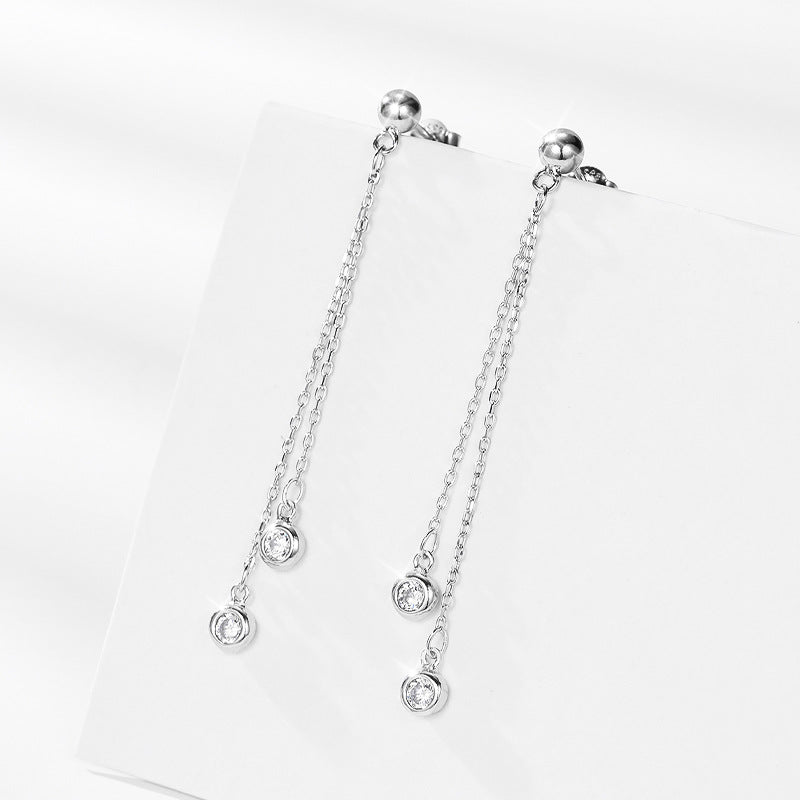 Korean Version 925 Sterling Silver Women's Earrings