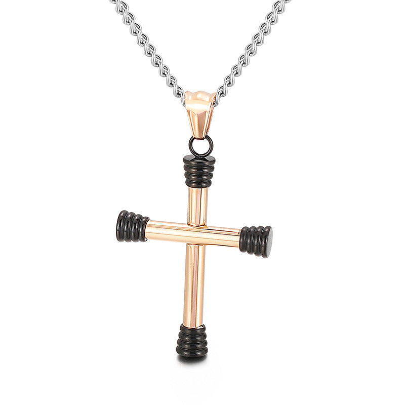 Cross Cultural Vacuum Electroplated Metal Pendant for Everyday Genie