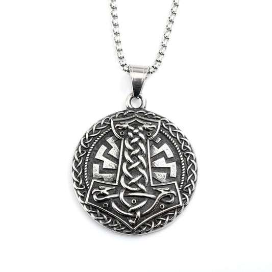 Punk Viking Stainless Steel Pendant Necklace