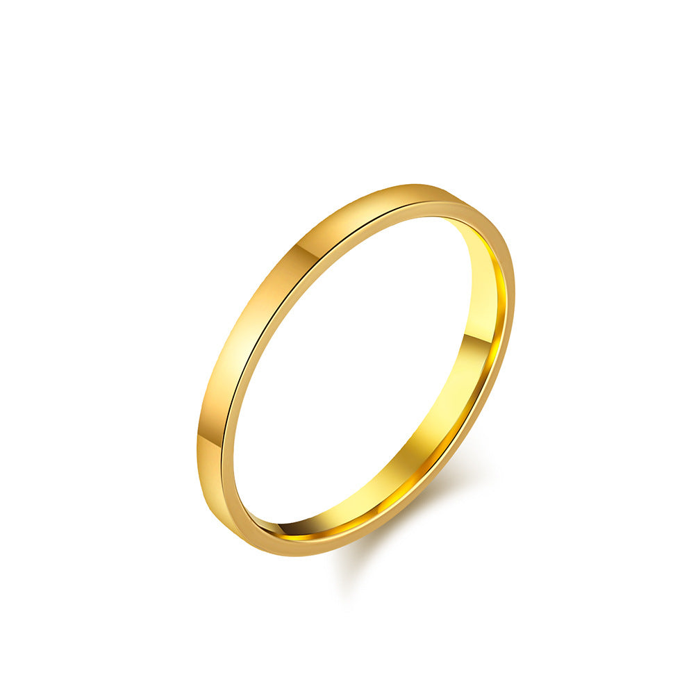 Modern Stainless Steel Ring — Gold / Silver / Black