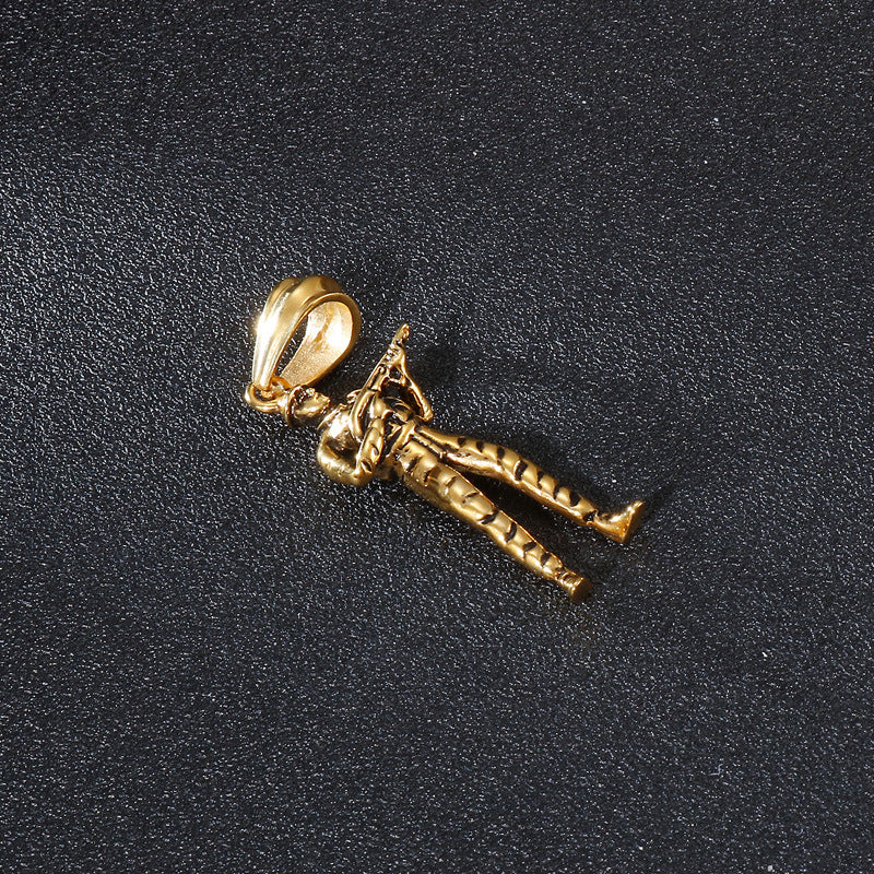 Soldier's Shooting Star Pendant - Unique Men's Jewelry Piece