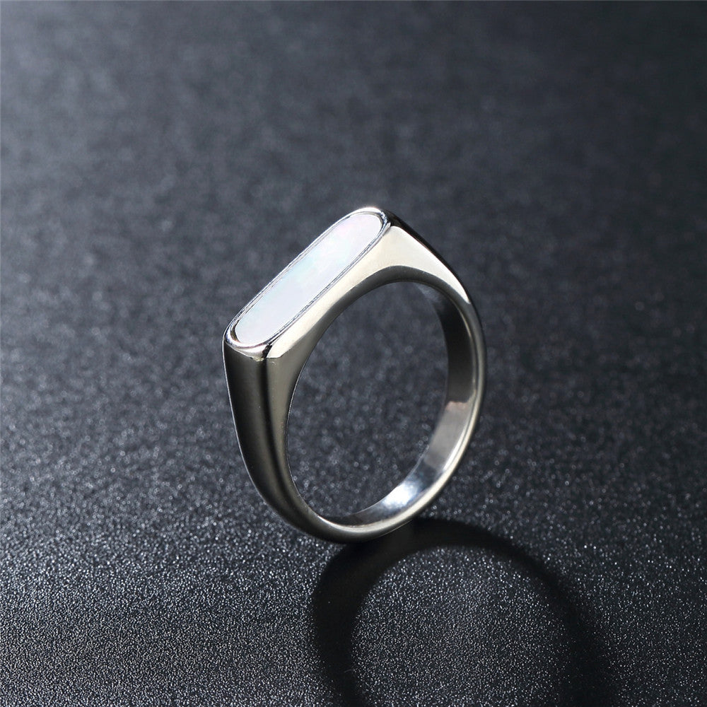 Planderful Minimalist Titanium Steel Ring For Women And Unisex Protection Statement Everyday Genie