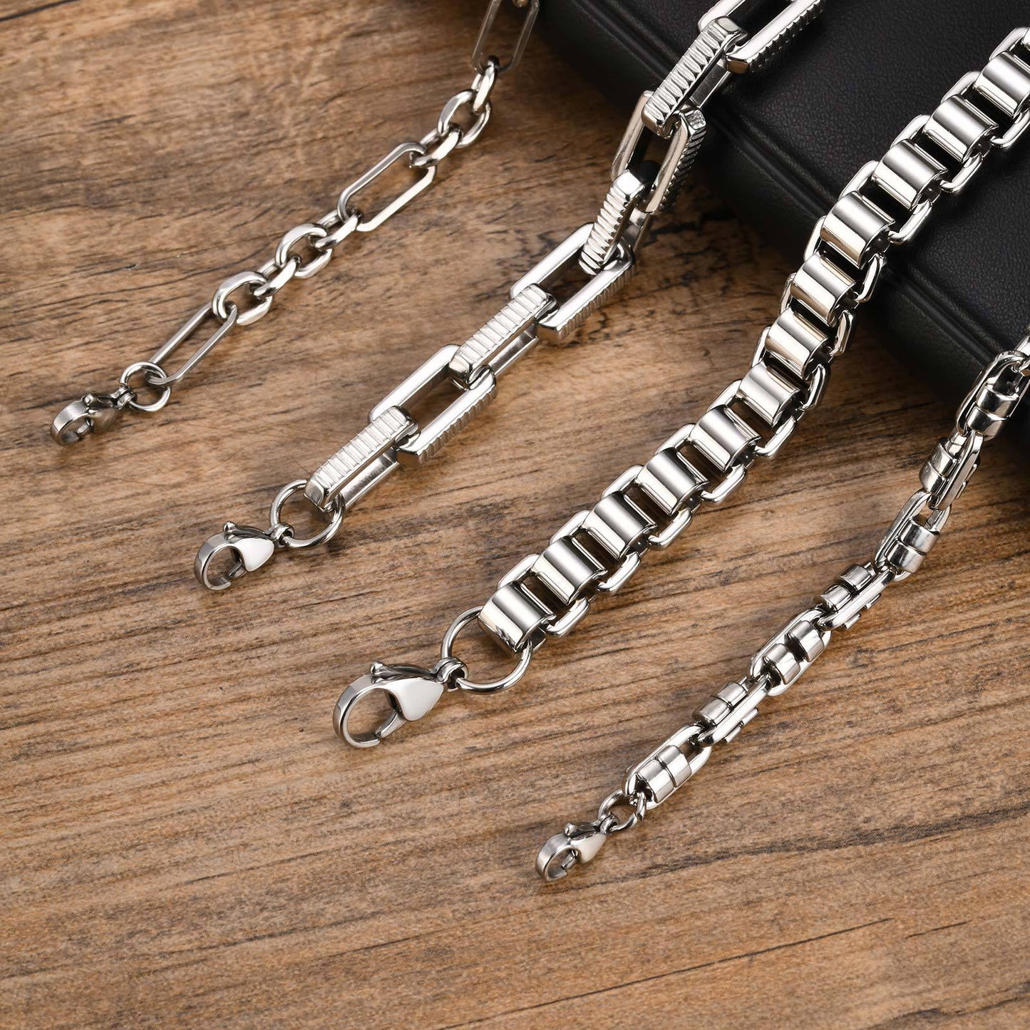 Planderful Mens Stainless Steel Bracelet Handmade For Men