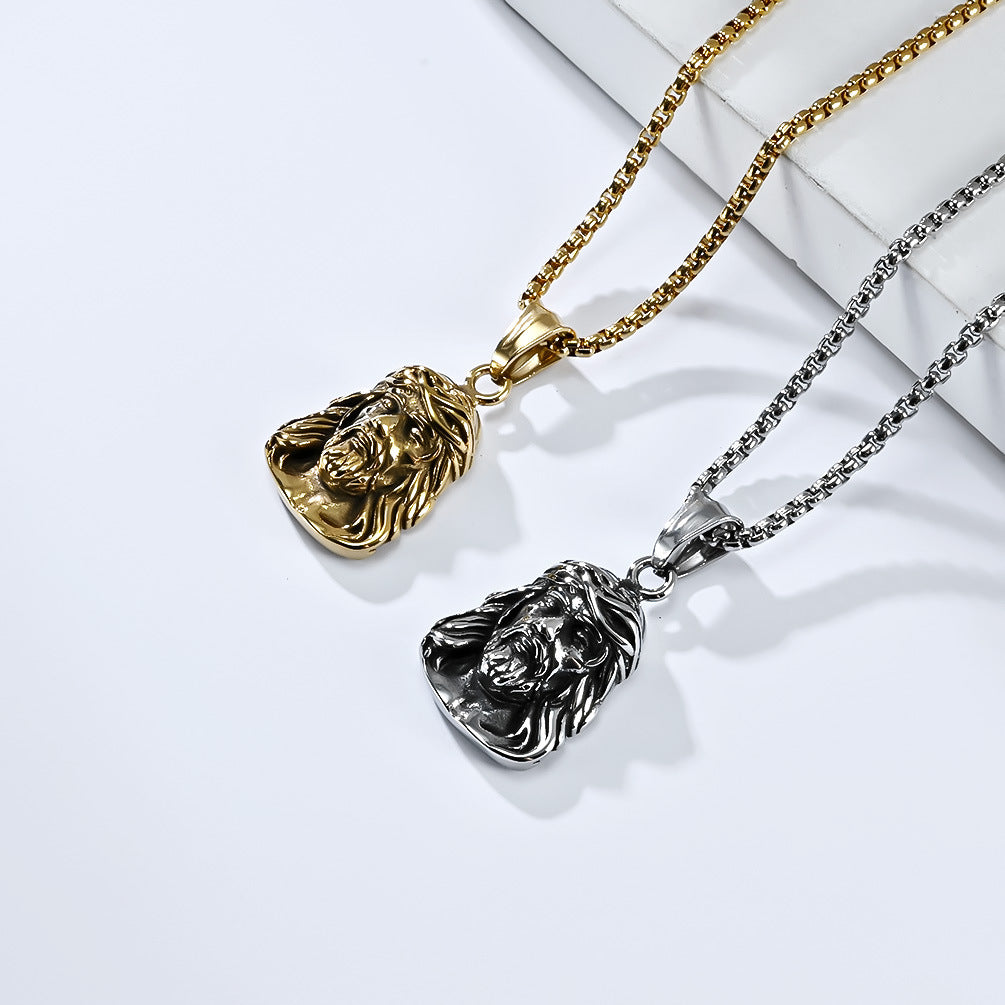 Cross-Border E-Commerce Titanium Steel Necklace for Men