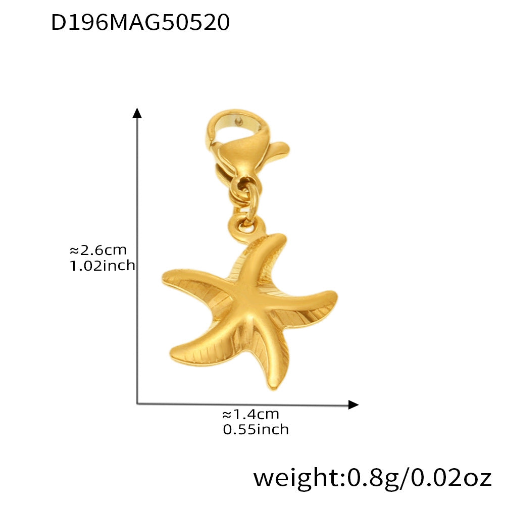 Planderful Beach Shell Starfish Gold Chic Bracelet Women