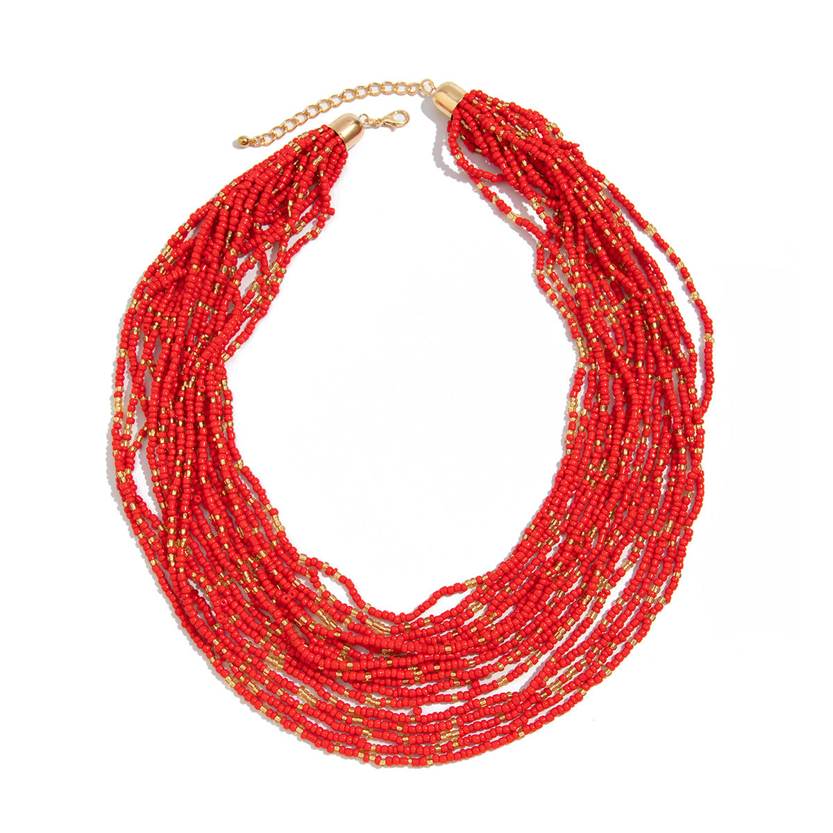 Planderful Vienna Verve Necklace – Exaggerated Multi-Layer Bohemian Style