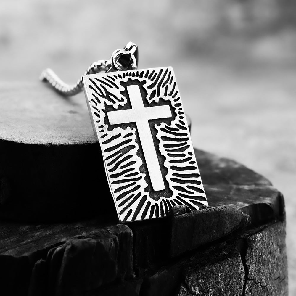 European And American Style Personality Skull Cross Pendant