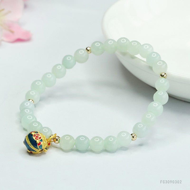 Jadeite Round Bead Style 4 Bracelet