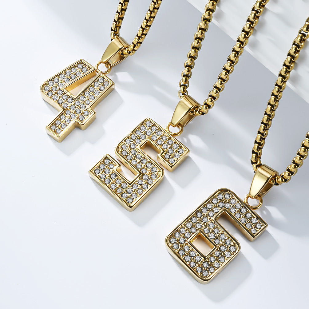 Zircon Necklace - Luxury Streetwear Pendant For Modern Hip Hop Style And Bold Everyday Look