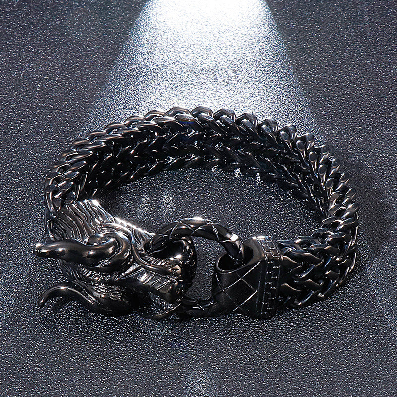 Keel Chain Men's Dragon Bracelet – Men's Dragon Head Bracelet