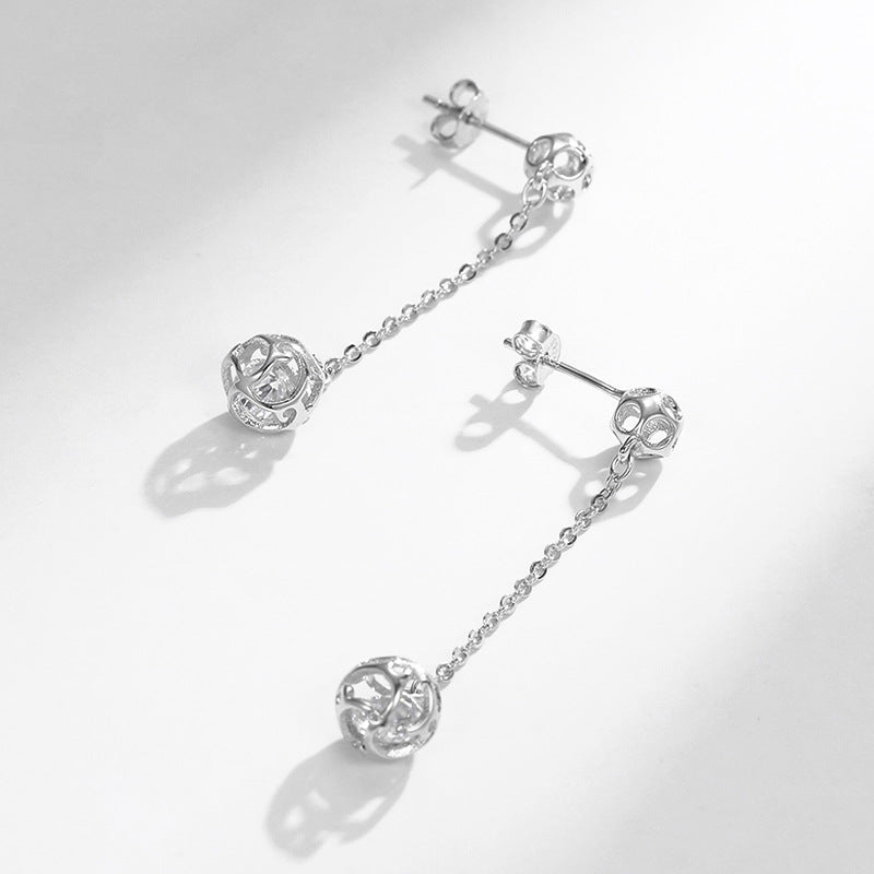 Korean Version 925 Sterling Silver Women's Earrings