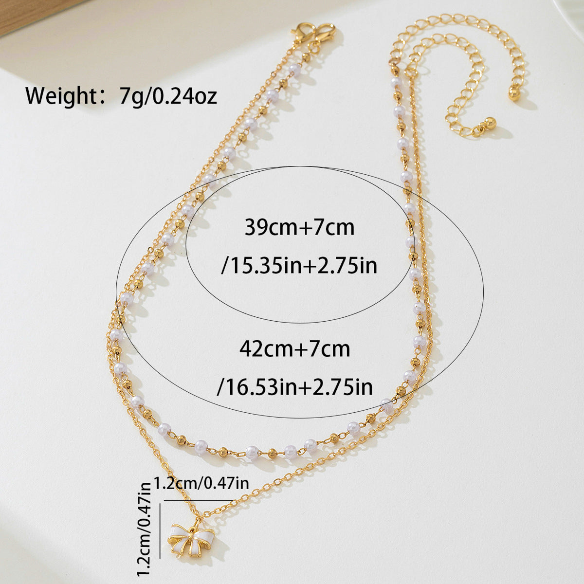 Planderful Vienna Verve Necklace Set – Elegant Pearl Butterfly Design