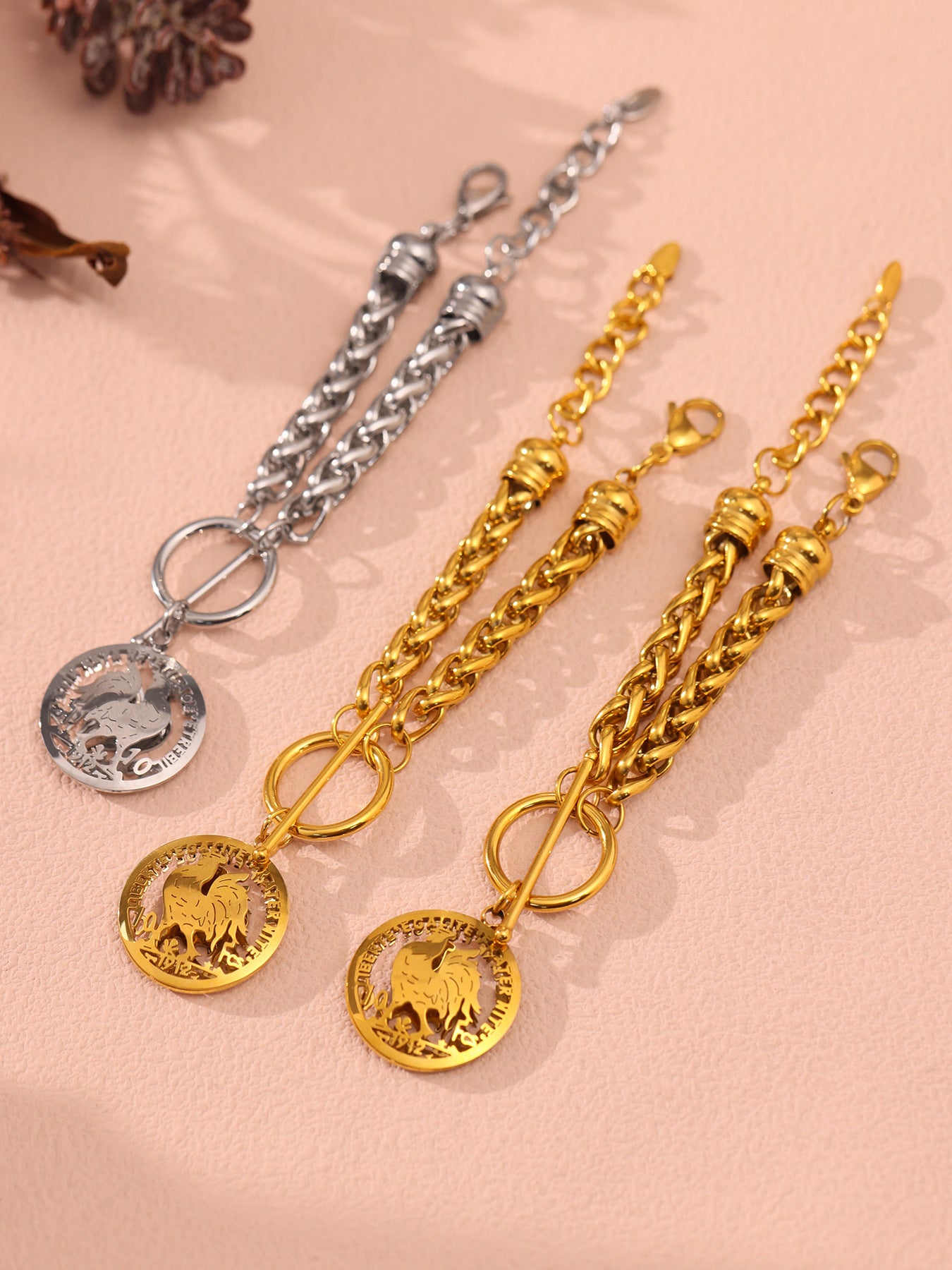 Planderful OT Buckle Bracelet 18K Gold Plated Steel Hip Hop