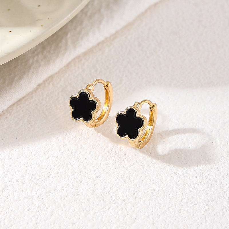 Planderful Vienna Verve Earrings – Elegant Five-Leaf Clover Design