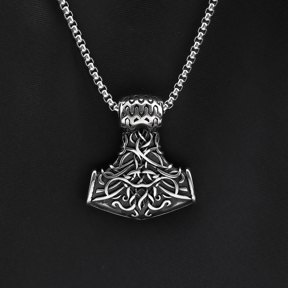 Vintage Viking Stainless Steel Pendant Necklace