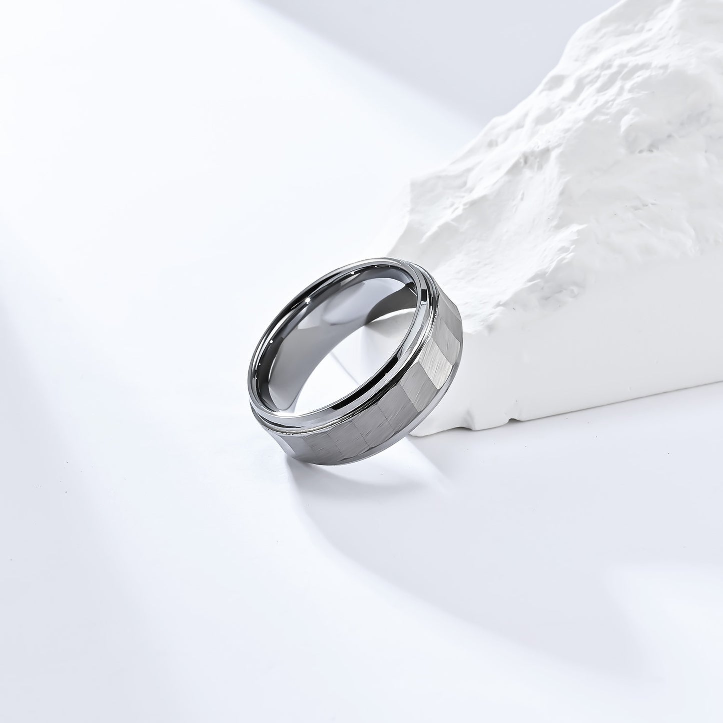 Carbonized Tungsten Steel Ring Men's Personalized Jewelry