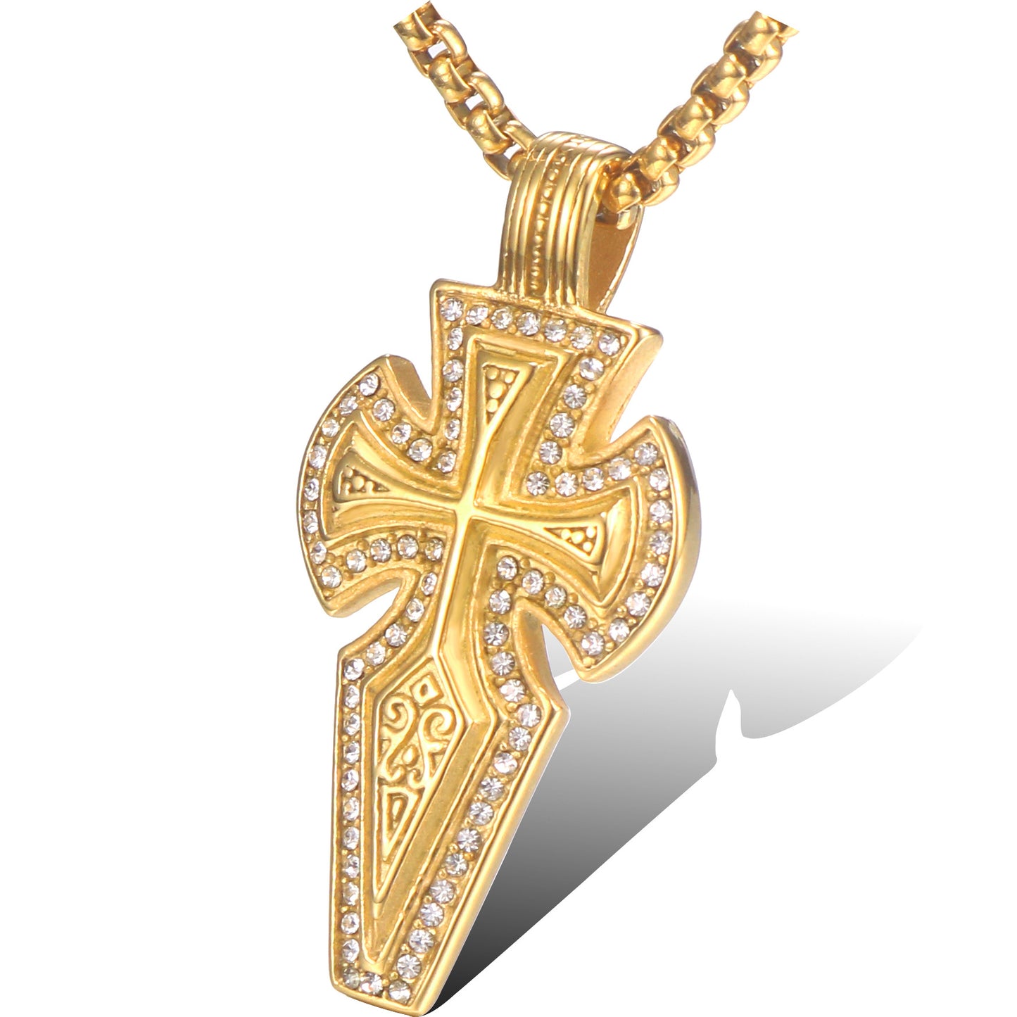 Stylish Titanium Steel Men's Pendant - European and American Fashion Statement Jewelry