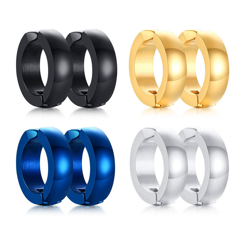 Modern Stainless Steel Earring — Single