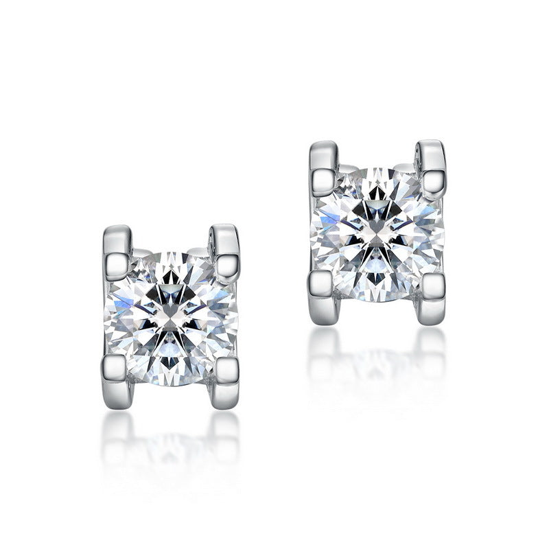 S925 Sterling Silver Moissanite Minimalist Jewelry Collection