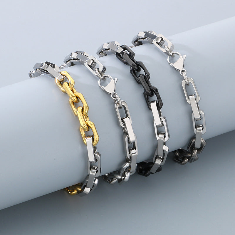 Planderful Personalized Men's Titanium Steel Bracelet